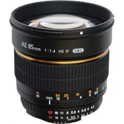 Samyang 85mm f/1.4 Aspherical Lens for Nikon With Focus Confirm Chip-179