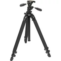 Slik PRO 400DX Deluxe Tripod with 3-Way Pan/Tilt Head (Quick Release) - Supports 11 lb (5 kg)-1015