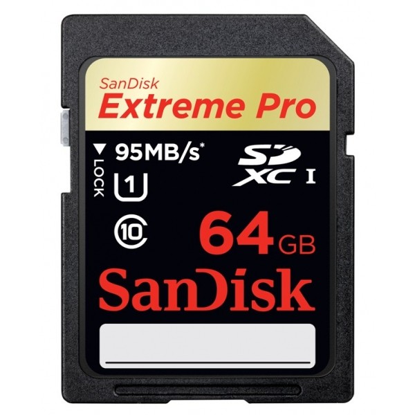 SanDisk 64GB SDXC Memory Card Extreme Pro Class 10 UHS-I-2739