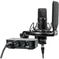 The Rode Complete Studio Kit combines the AI-1 USB audio interface with the NT1 cardioid condenser microphone