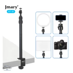 Jmary MT49 Light Stand Tabletop C Clamp Desk Mount Table Stand Table Tripod for Camera, Ring Light, Streaming, Photo Video Shooting - Hashmi Photos PK