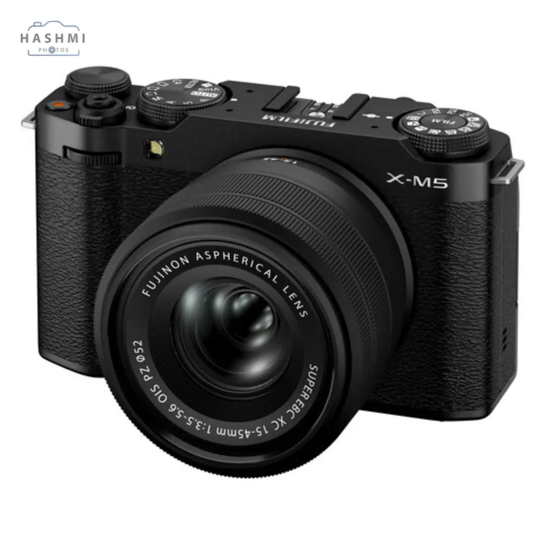 FUJIFILM X-M5 Mirrorless Camera with XC 15-45mm f_3.5-5.6 Lens (Black) - X-M5 Mirrorless Camera - Price in Pakistan - Hashmi Photos