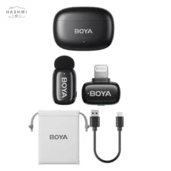 BOYA Mini-16 Tiny Wireless Microphone System with Lightning Connector for iOS Devices (2.4 GHz, Black) Price In Pakistan - Hashmi Photos