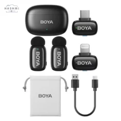 BOYA mini 2-Person Tiny Wireless Microphone Boya mini-12 System with Lightning & USB-C Connectors Price In Pakistan - Hashmi Photos