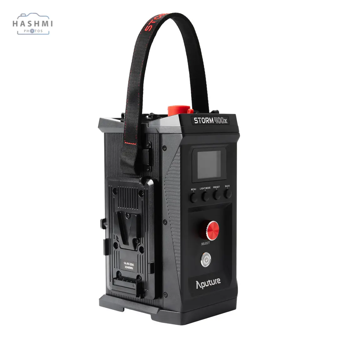 8 - Aputure STORM 400x Tunable White LED Monolight (V-Mount) - Hashmi Photos PK