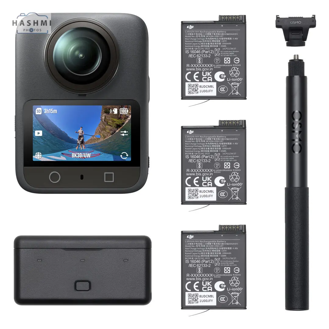 1 - DJI Osmo 360 Action Camera Adventure Combo - Hashmi Photos PK