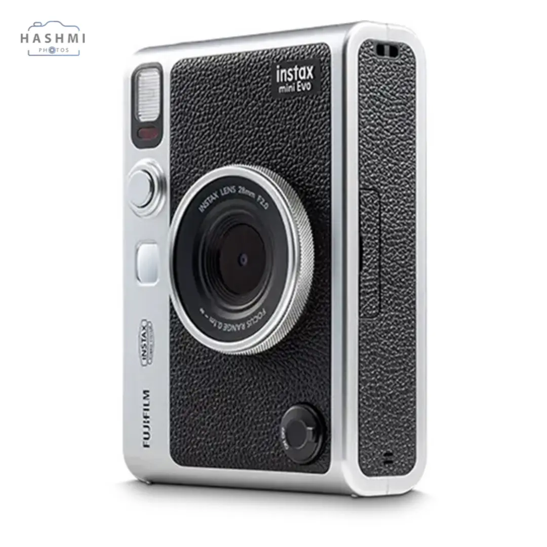 FUJIFILM instax mini EVO Hybrid Instant Camera - Built-In Selfie Mirror, Macro Mode