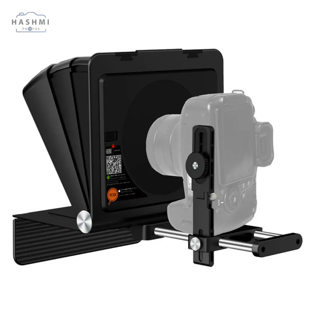 Teleprompter for DSLR cameras