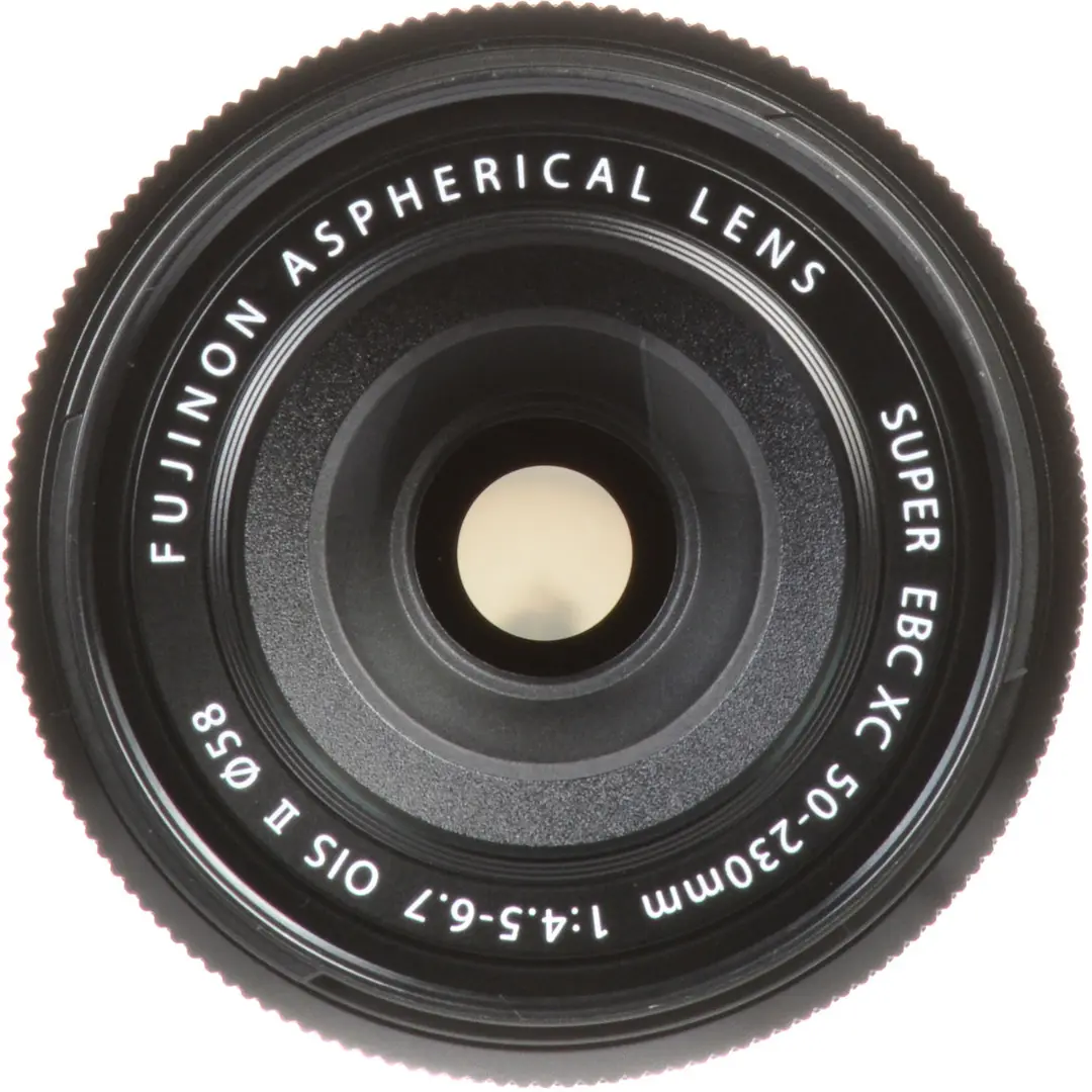 FUJIFILM XC 50-230mm OIS II lens mounted on X-mount camera