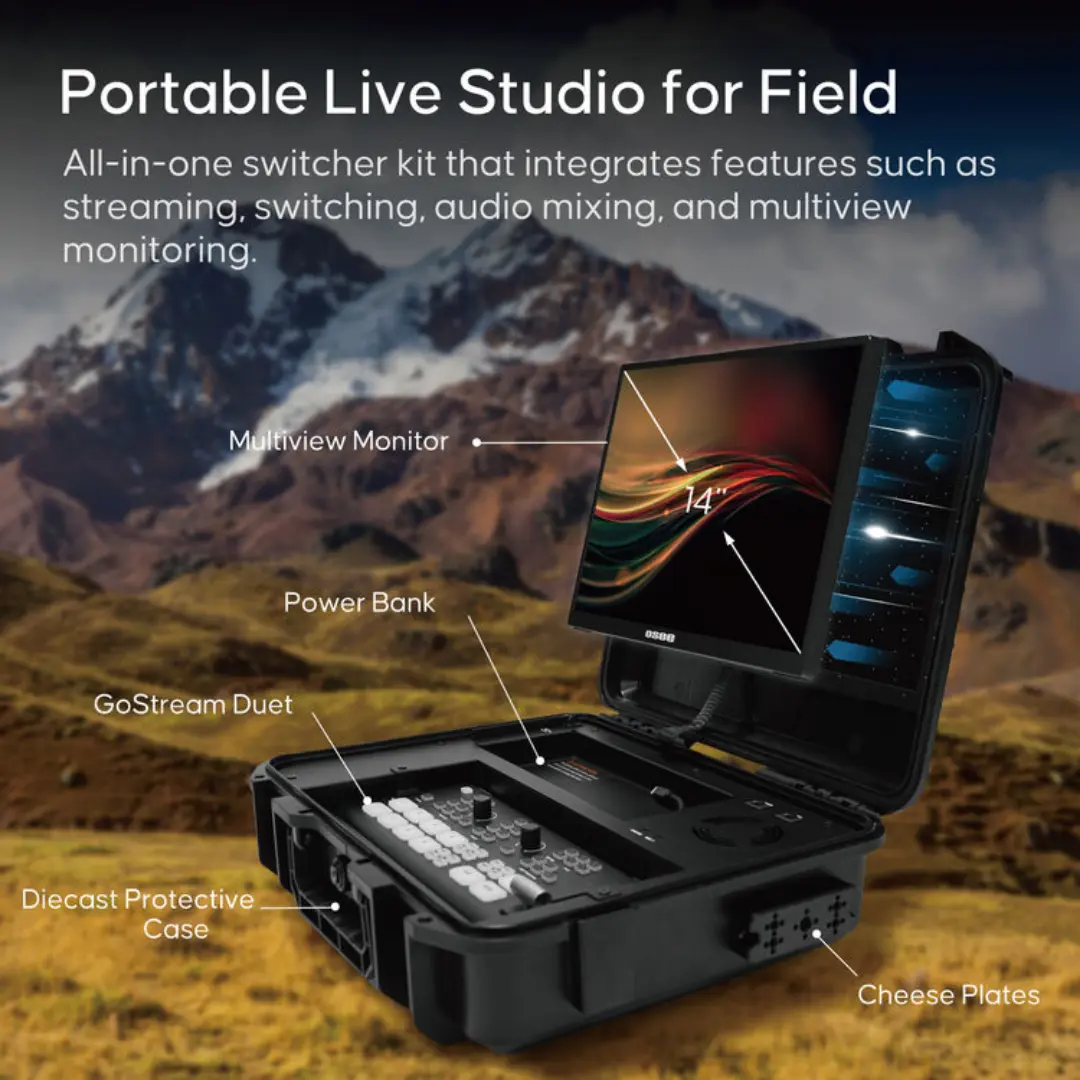 OSEE GoStream Duet SDI HDMI NDI video switcher
